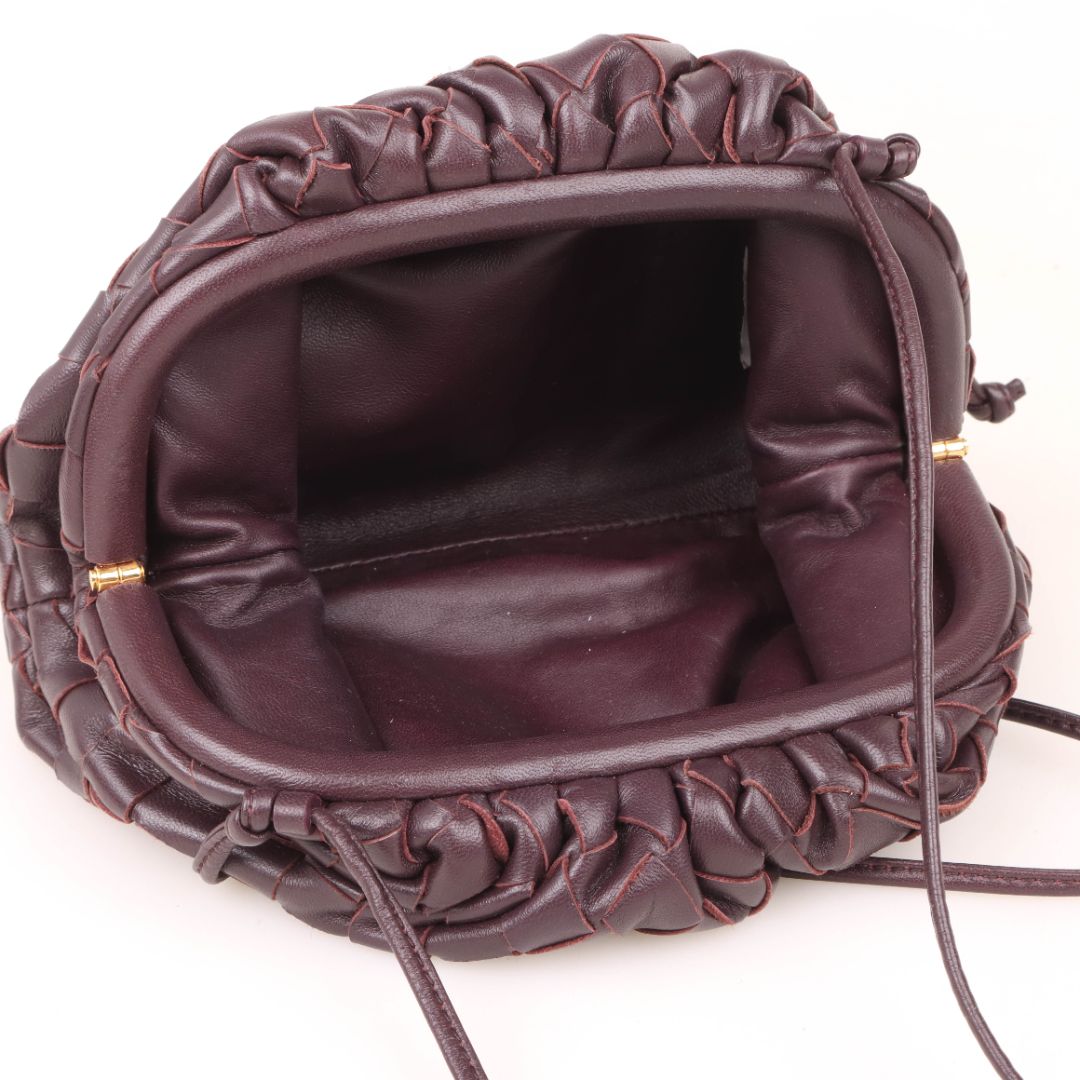 Bottega Veneta Mini Intrecciato Leather Pouch
