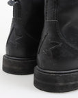 Golden Goose 'Ele' Leather Combat Boots Size 38