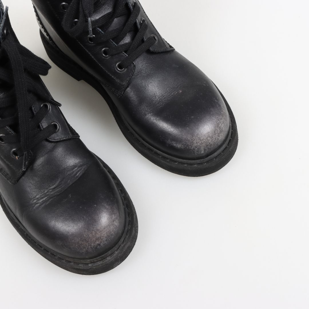 Golden Goose &#39;Ele&#39; Leather Combat Boots Size 38