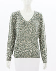 Equipment Cashmere Animal Print Jumper Size M