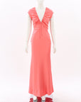 By Nicola 'Benita' V Neck Maxi Dress Size AU 8