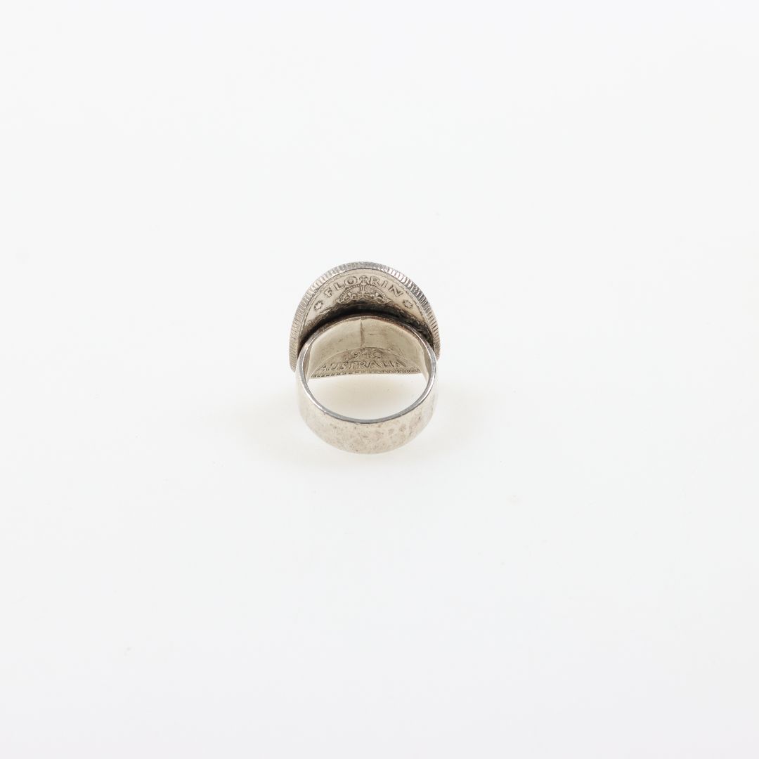 Fiorina Bent Coin Ring Size US 9