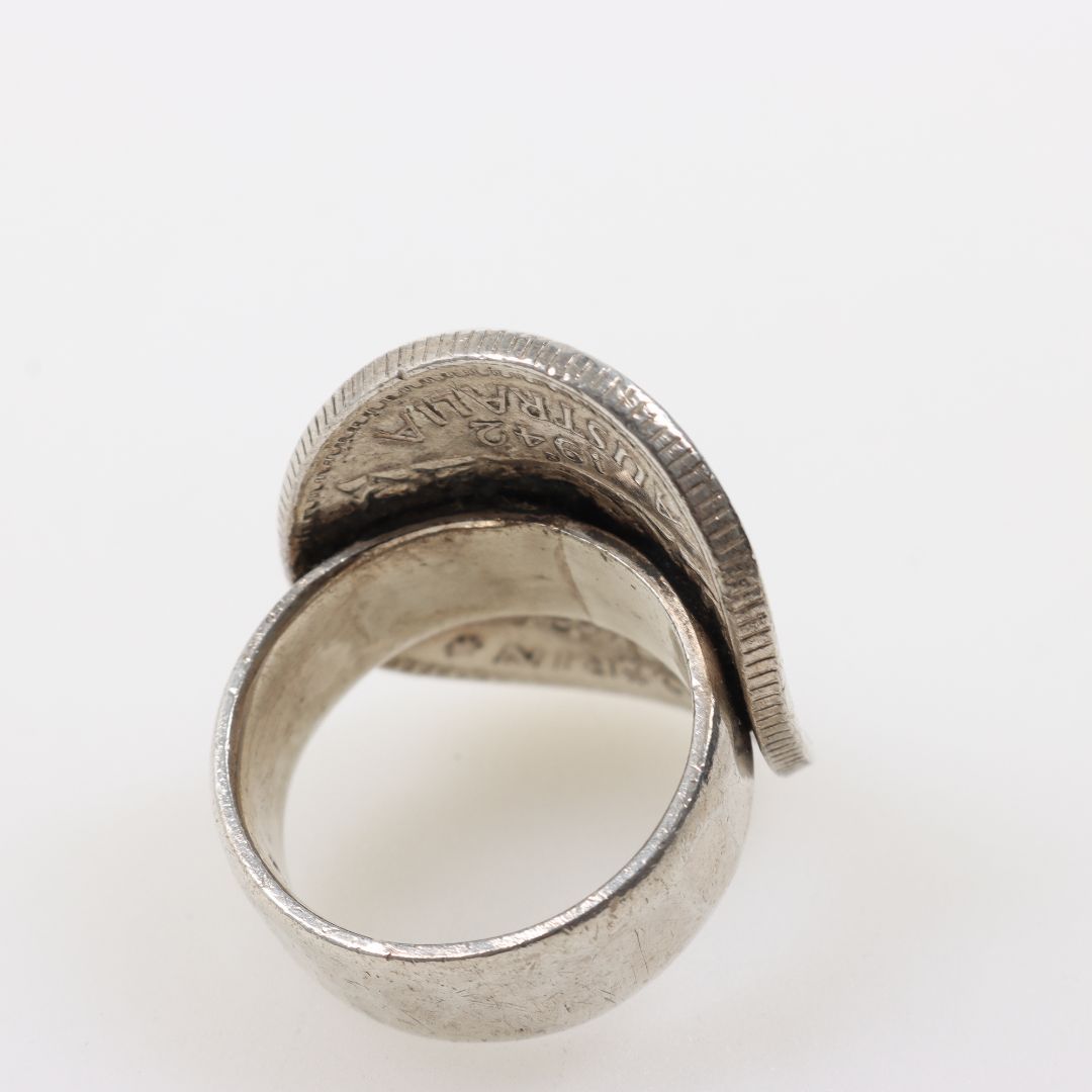 Fiorina Bent Coin Ring Size US 9