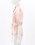 Zimmermann 'Tropicana' Panelled Belted Shirt Size 0