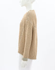 Rabens Saloner Metallic Knit Sweater Size Small