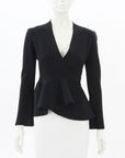 Scanlan Theodore Crepe Knit Wrap Jacket Size Small