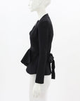 Scanlan Theodore Crepe Knit Wrap Jacket Size Small