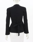 Scanlan Theodore Crepe Knit Wrap Jacket Size Small