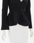 Scanlan Theodore Crepe Knit Wrap Jacket Size Small