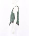 Ganni Jacquard Beaded Tank Size 36 | AU 8