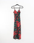 Silk Laundry Floral Silk Bias Cut Dress Size Medium