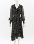 Zimmermann Lurex Wrap Midi Dress Size 1