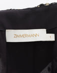 Zimmermann Lurex Wrap Midi Dress Size 1