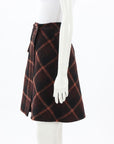 Scanlan Theodore Wool Blend Check Skirt Size 6