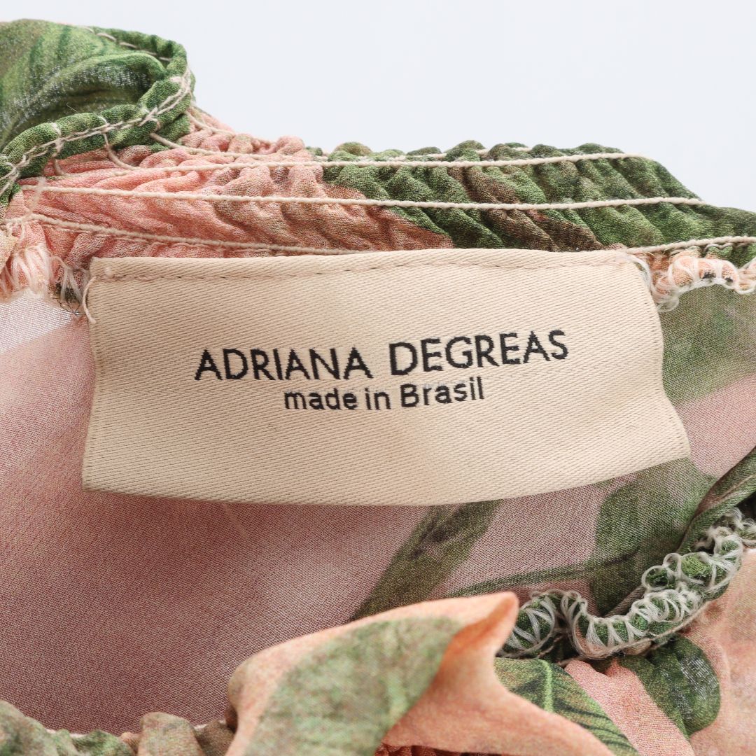 Adriana Degreas &#39;Toucan&#39; Ruffled Dress Size Small
