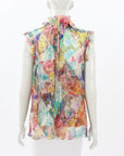 Zimmermann 'Hide Tide' Frill Silk Top Size 1