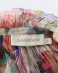 Zimmermann 'Hide Tide' Frill Silk Top Size 1