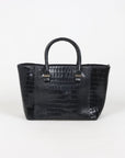 Victoria Beckham 'Quincy' Croc Effect Leather Tote