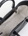 Victoria Beckham 'Quincy' Croc Effect Leather Tote