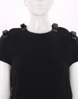 Fendi Leather Bow Shift Dress Size IT 38 | AU 6