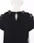 Fendi Leather Bow Shift Dress Size IT 38 | AU 6