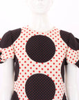 Valentino Polka Dot Wool Silk Crepe Mini Dress Size IT 38 | AU 6