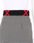 Miu Miu Checked Wool Mini Skirt Size IT 40 | AU 8