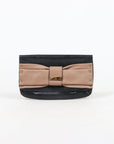 Chloe Leather Bow Flap Clutch