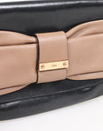 Chloe Leather Bow Flap Clutch