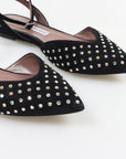 Tabitha Simmons 'Vera' Suede Crystal Flats Size 36