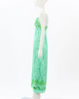 Scanlan Theodore Silk Floral Border Slip Dress Size 8