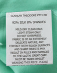 Scanlan Theodore Silk Floral Border Slip Dress Size 8
