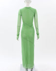 Sir The Label 'Jacques' Mesh Maxi Dress Size 0