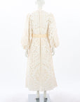 Zimmermann 'Empire' Belted Broderie Anglaise Midi Dress Size 1