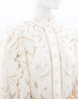 Zimmermann 'Empire' Belted Broderie Anglaise Midi Dress Size 1