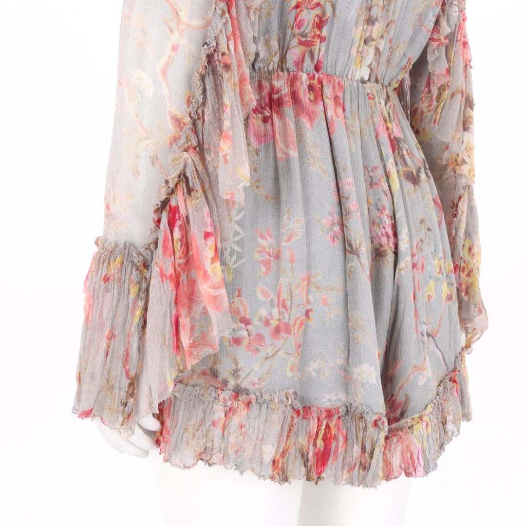 Zimmermann &#39;Mercer&#39; Floating Silk Playsuit Size 1