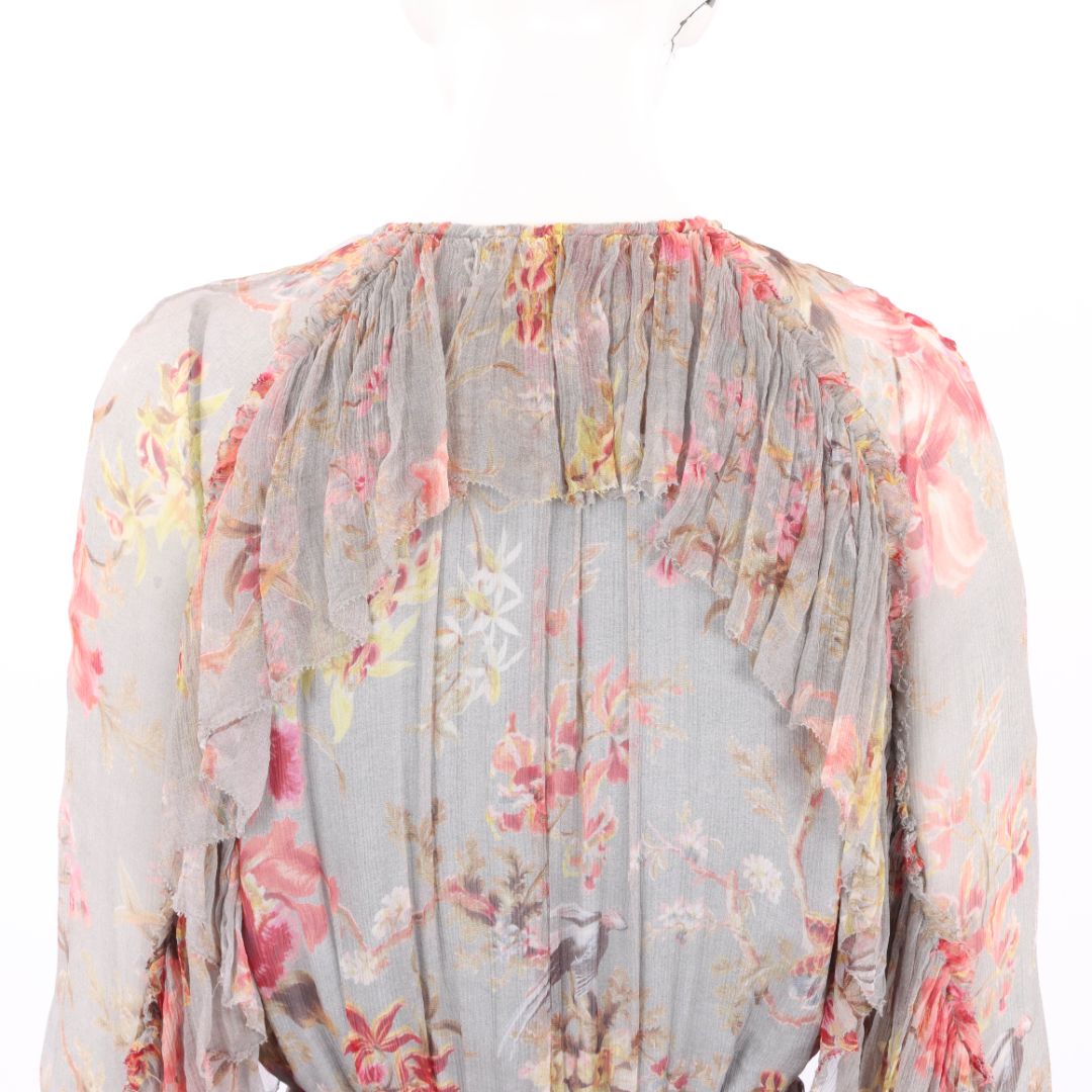 Zimmermann &#39;Mercer&#39; Floating Silk Playsuit Size 1