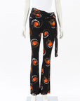 Paco Rabanne Printed 'Look 38' Flared Trousers Size FR 36 | AU 8