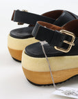 Marni Leather Foam Detail Sandals Size 36