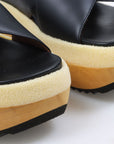 Marni Leather Foam Detail Sandals Size 36