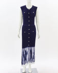 Maje Tie Dyed Ribbed Maxi Dress Size FR 38 | AU 10