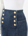 Balmain Denim Mini Skirt Size IT 40 | AU 8