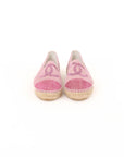 Chanel Sequin CC Logo Espadrilles Size 39