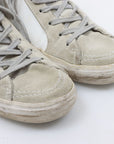 Golden Goose Leather and Suede 'Slide' Sneakers Size 38