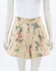 Zimmermann 'Kirra' Linen Floral Shorts Size 2