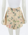 Zimmermann 'Kirra' Linen Floral Shorts Size 2