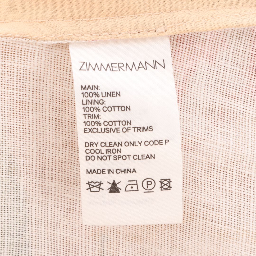 Zimmermann &#39;Kirra&#39; Linen Floral Shorts Size 2