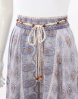 Zimmermann 'Vitali' Silk Paisley Midi Skirt Size 3