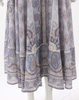 Zimmermann 'Vitali' Silk Paisley Midi Skirt Size 3