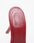 Christian Dior Leather Open Toe Clog Heels Size 39